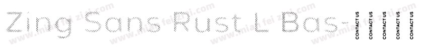 Zing Sans Rust L Bas字体转换